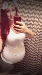 Fotos esposa gravida pelada exibindo peitos grandes na gestação do filho