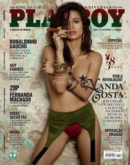 Famosa Nanda Costa Pelada na Revista Playboy Agosto 2013
