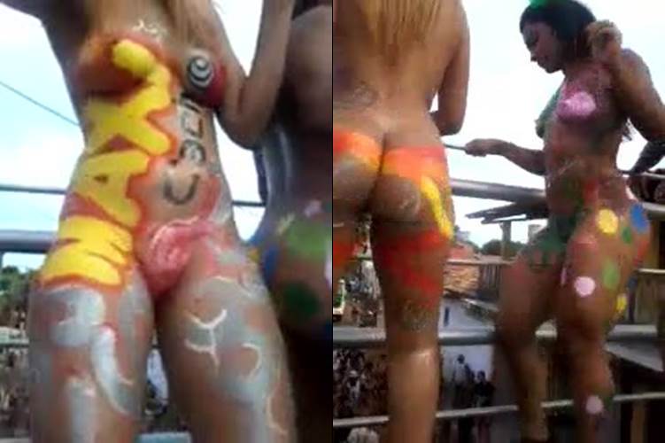Flagra dançarinas safadas causando no carnaval de Salvador - BA