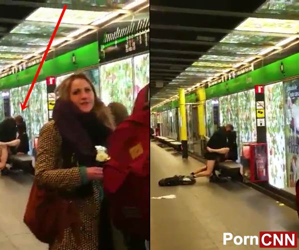 Flagra putaria casal se comendo no metro de Barcelona caiu na net