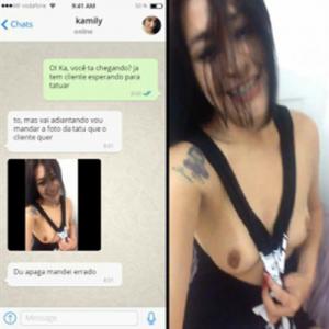 Video Kamily novinha amadora caiu no WhatsApp mostrando peitos grandes no Zapzap - WhatsApp