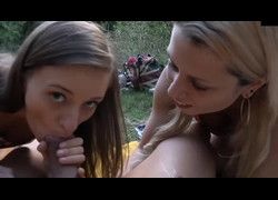 Porno duas adolescente fogosas fazendo sexo no lago