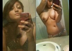 Caiu whatsapp garota linda gravando nudes peladinha no banheiro