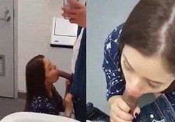 Video estagiaria pagando boquete no banheiro do trabalho no parceiro caiu na net - Xvideos